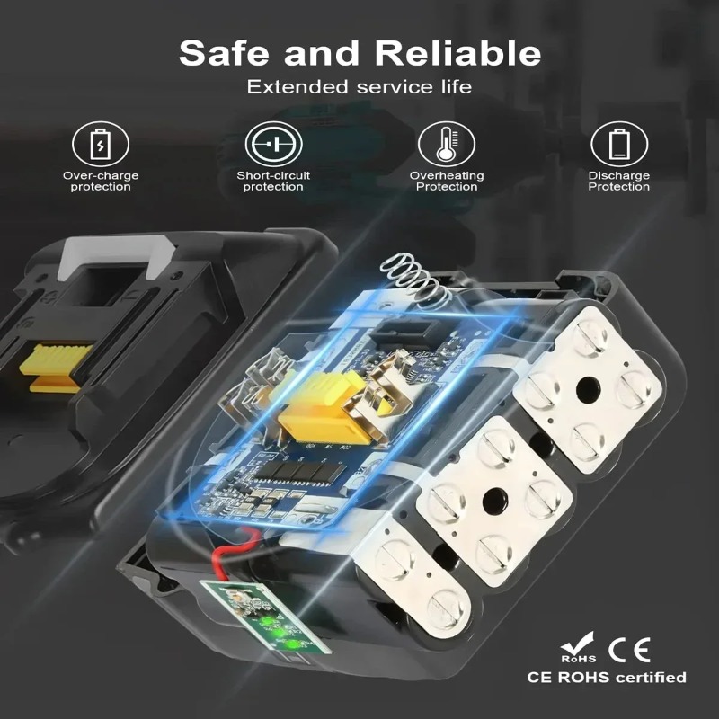 Originele Makita 6Ah/3Ah/Makita 18V Batterij BL1830B BL1850B BL1850 BL1840 BL1860 BL1815 Vervangende Lithium Batterij