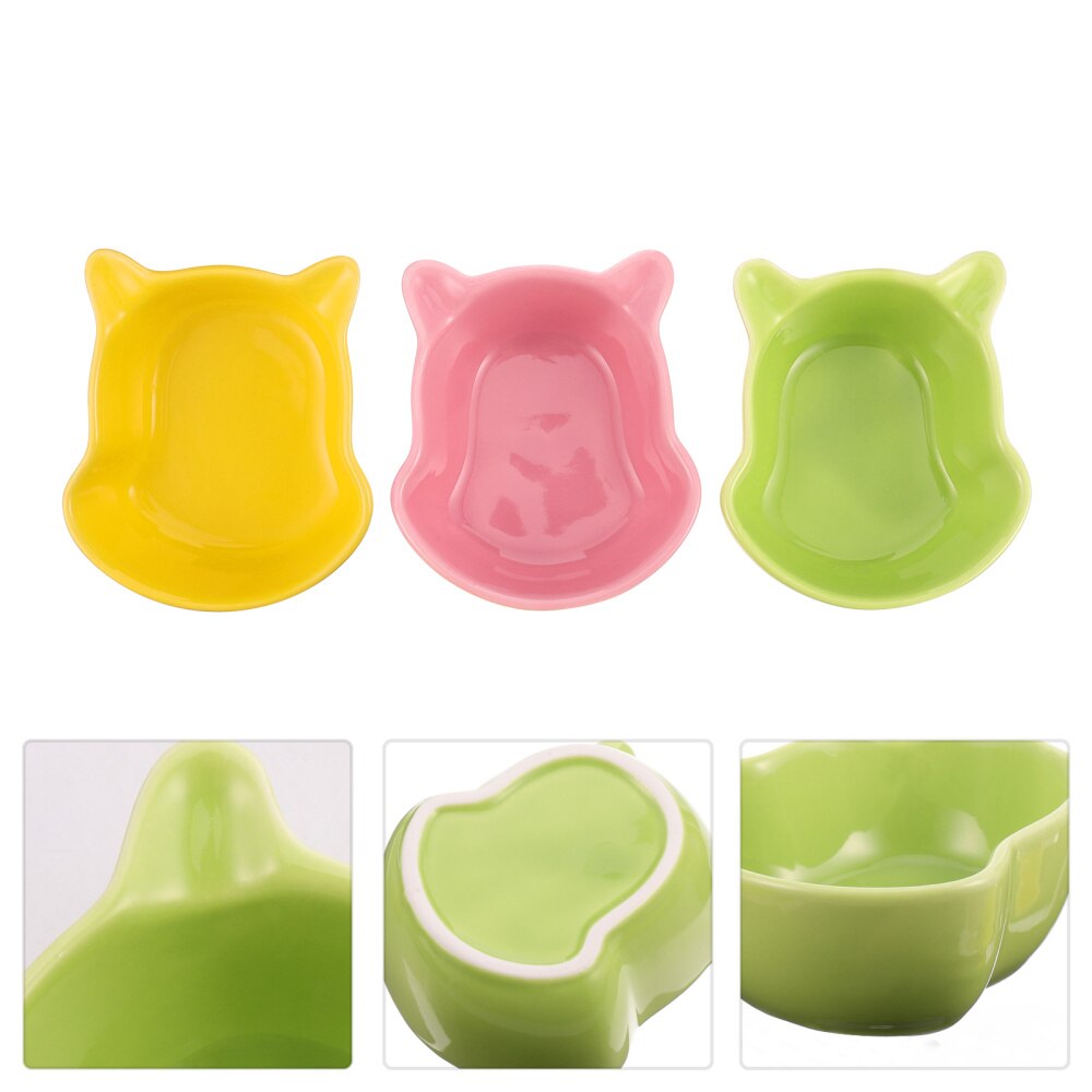 6 Stuks Mooie Kleine Beer Shape Cake Bakvorm Keramische Bakvormen (Gemengde Kleur)