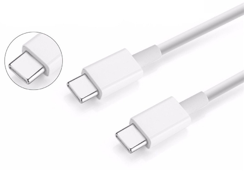 ! 2m usb-c tip c kabel ledning til apple iphone laptop macbook pro 18w 30w 61w 87w strømadapter oplader