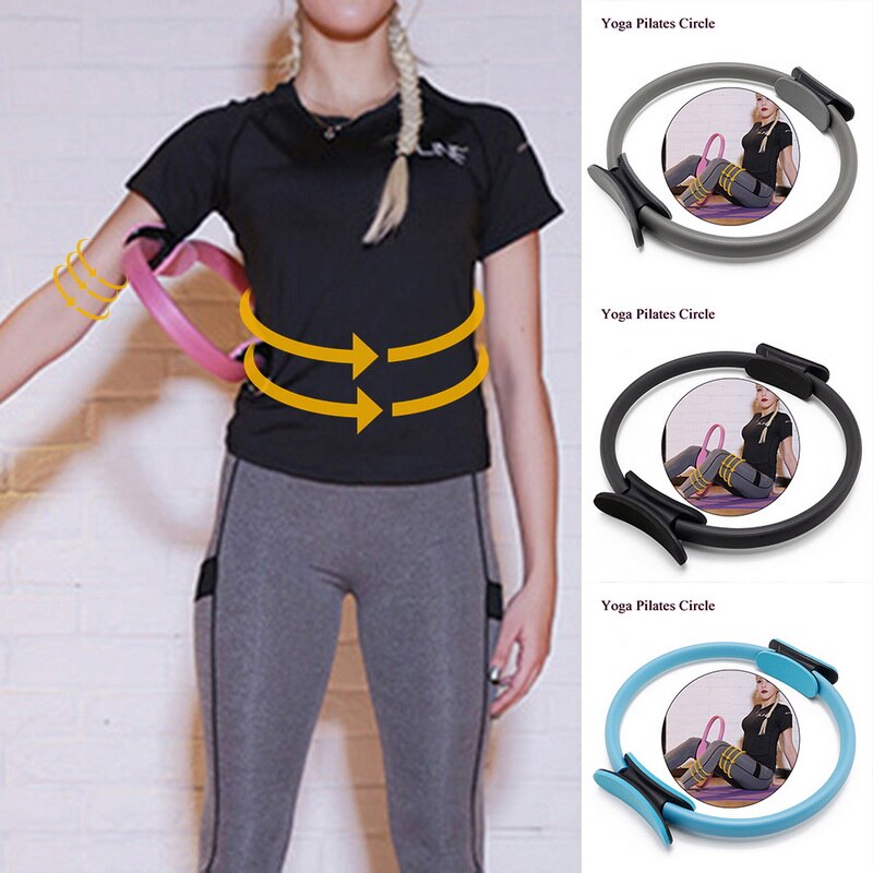 Hjem pilates magisk cirkel sport magisk ring kvinder fitness modstand yoga ring værktøjer gym træning pilates tilbehør