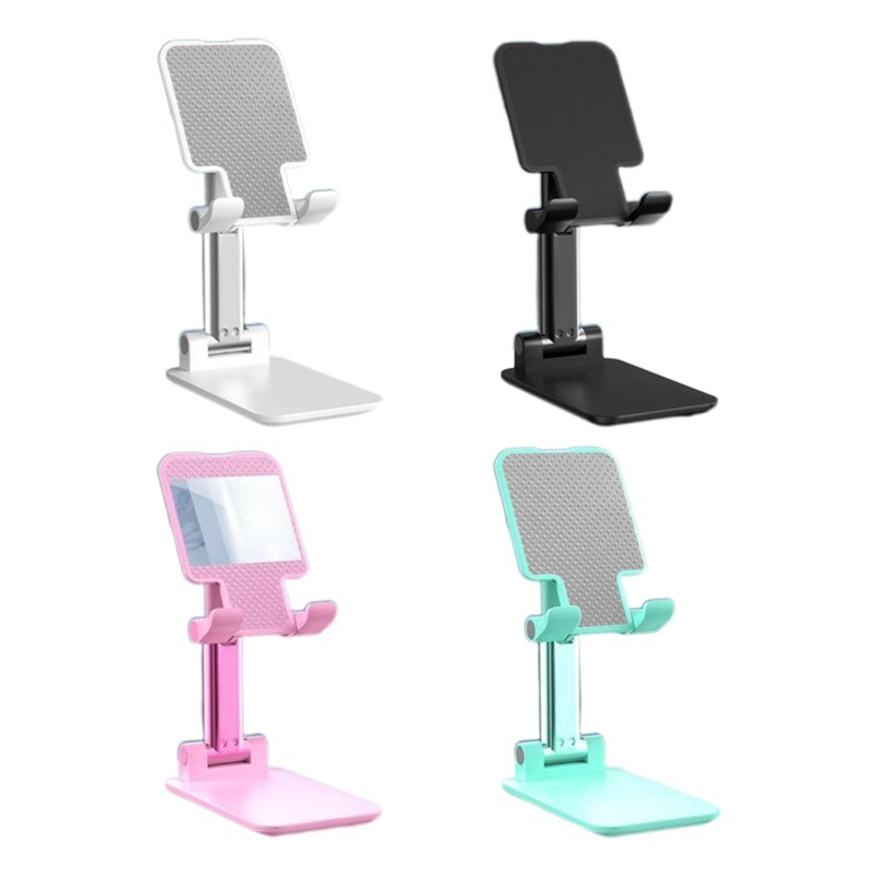 Foldable Desktop Mobile Phone Holder Bracket For Photo Live With Anti-slip Panel 101A