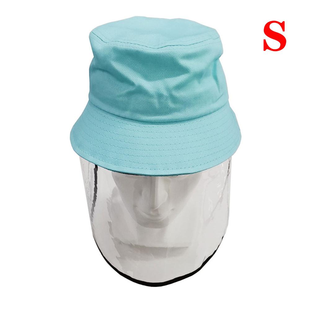 Children's Protective Transparent Mask Anti-fog flu Coronaflu Saliva Face Masks Windproof Fisherman Hat With Protection Cap: A