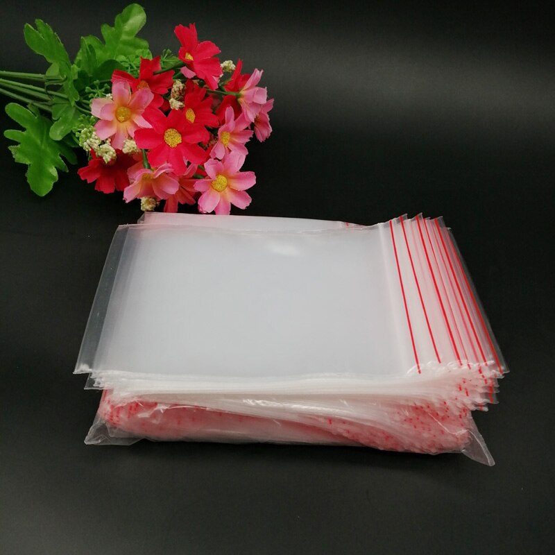 100pcs Plastic Ziplock Bags Reclosable Fresh Keep Clear Zip Lock Plastic Bags Reclosable Zip Lock Poly Small Jewelry Bag Storage