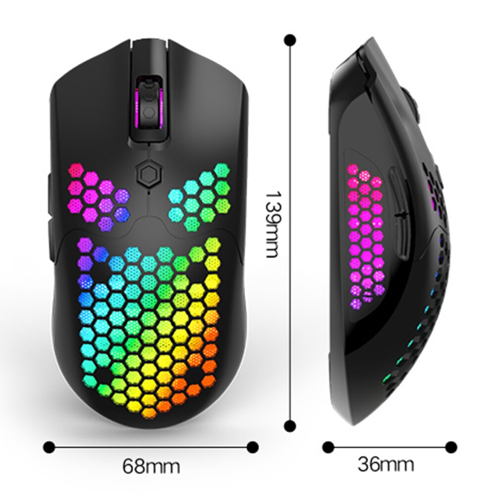 X2 Wireless Gaming Mouse 7 Buttons 12000 DPI Adjustable RGB Ergonomic Optical Computer Mouse Gamer Mice For PC Desktop Laptop