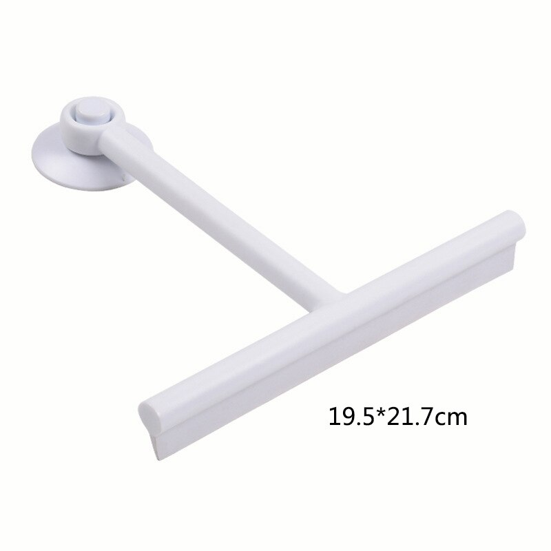 Escurridor de vidrio para ducha, limpiador con soporte de silicona, Herramientas de limpieza de espejos de baño, limpieza del hogar: Lavanda