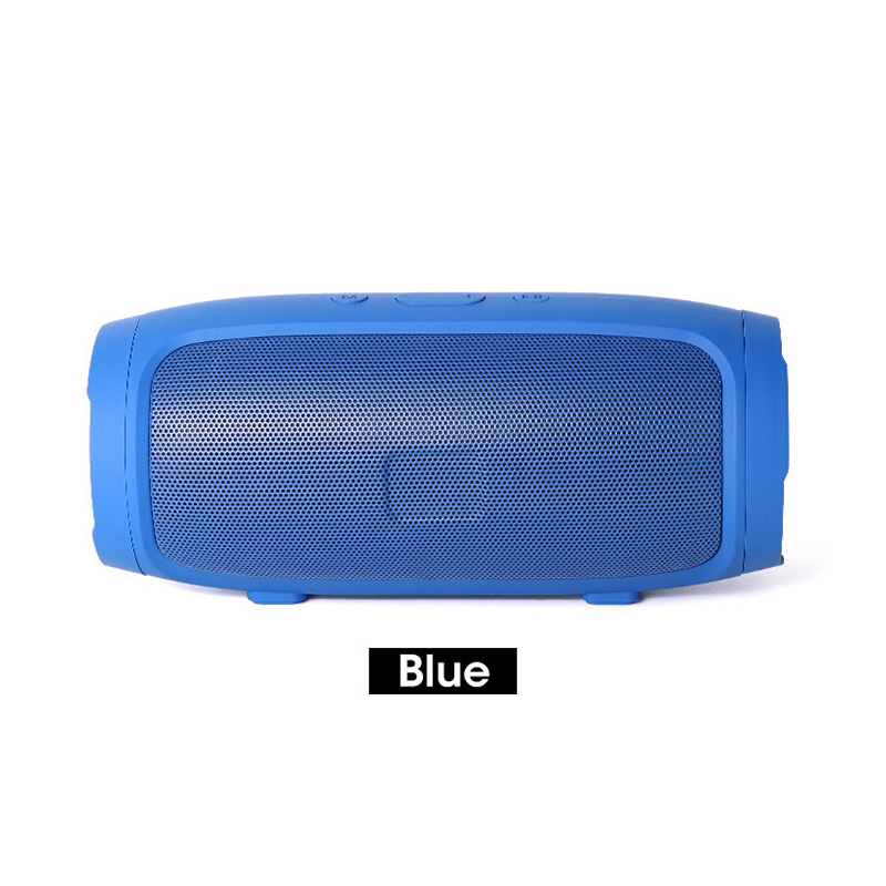 Tragbare Lautsprecher Drahtlose Bluetooth-kompatibel Subwoofer Ich bin Freien Wasserdichte Lautsprecher Stereo umgeben Unterstützung FM TF: Blau