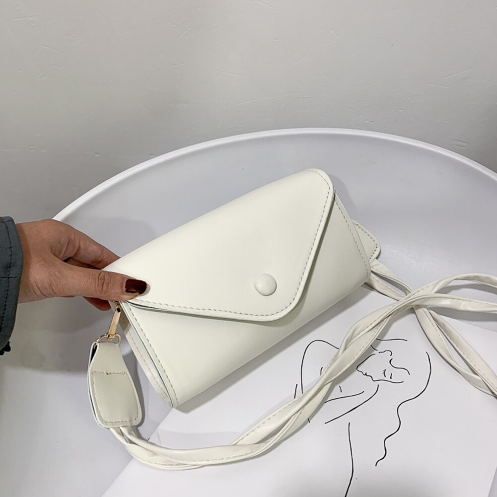 couleur unie femmes épaule sacs à main décontracté tissé ceinture petits fourre-tout sac à main femme en cuir PU voyage quotidien sacs à bandoulière: WHITE