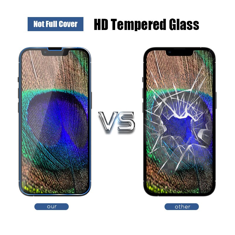 4PCS Screen Protector on iPhone 13 12 Pro Max Mini Protective Glass For iPhone 11 Pro Max clear phone glass