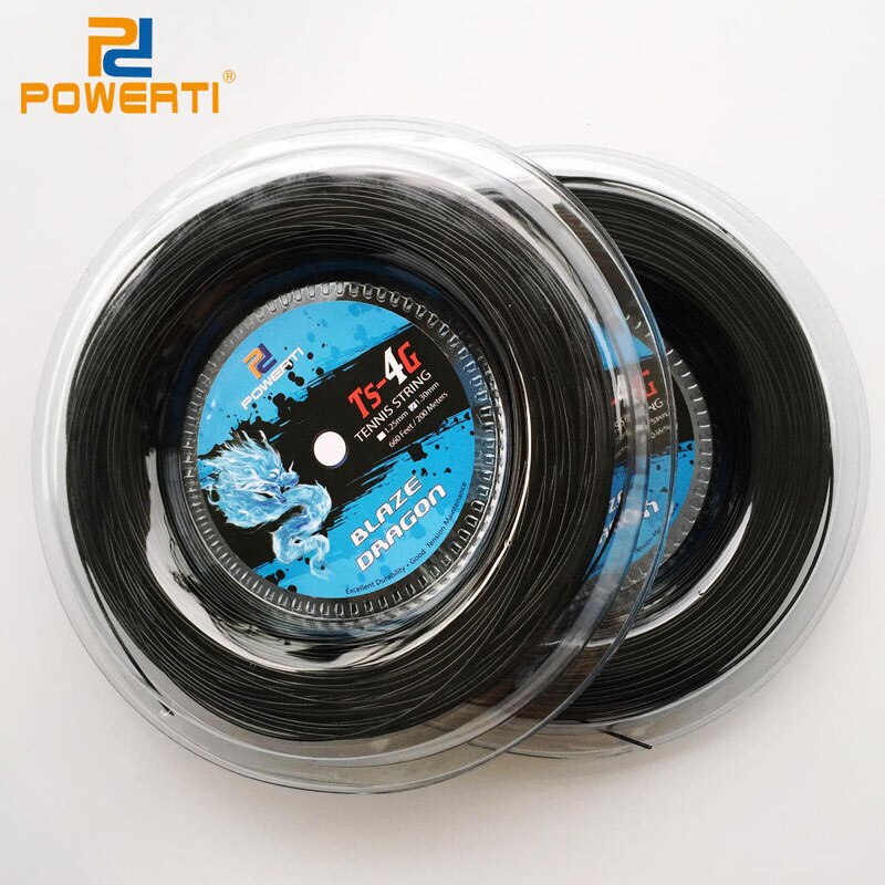 660Feet/ 200M Polyester Tennis String Tennis Racket Line Tennis Practice String Resistance Hard Line Rough Power Line 1.25mm/1.3