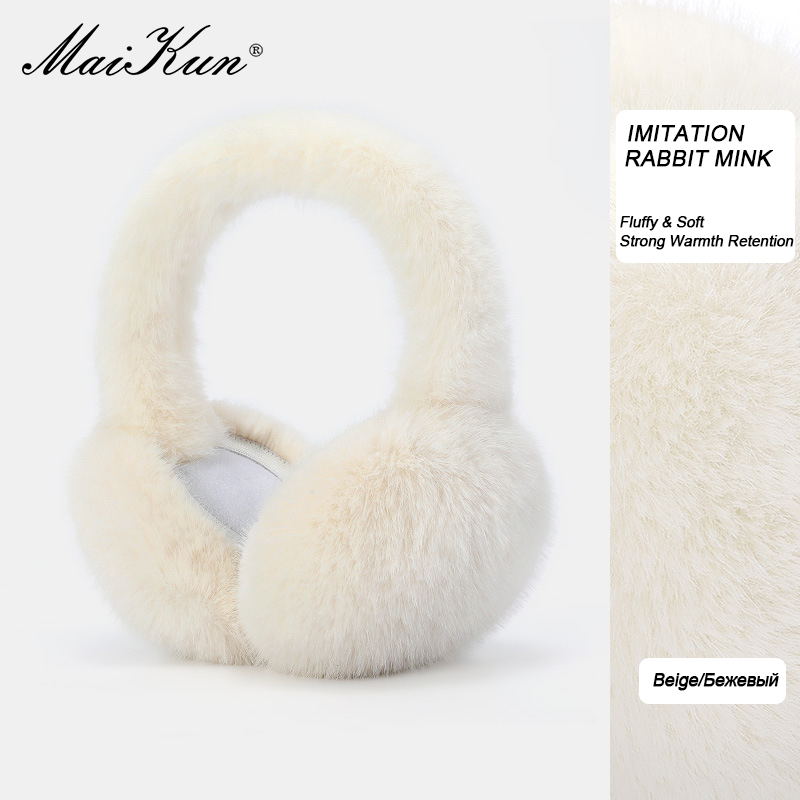 Maikun's Thermal Earmuffs All-Match Autumn&Winter Cycling Thickened Ear Bags Imitation Rabbit Marten Ear Muffs