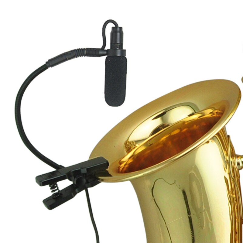 3 Pin 4 PIN Mini XLR Saxofoon Microfoon Supercardioid 3.5mm Trompet Muziek Blaasinstrument Sax Mic Hoorn IM-20