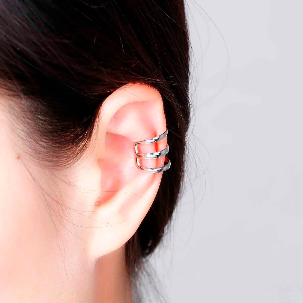 2020 nova moda feminina jóias punk rock brinco clip cuff wrap brincos sem piercing-clip em brincos de ouro belo presente