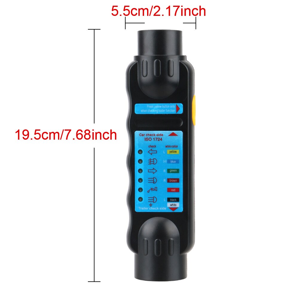 12 V 7 Pin Auto Abschleppen Licht Tester Anhänger Steckdose Diagnose Werkzeuge Caravan Abschleppen Anhängerkupplung Licht Verkabelung test Zubehör