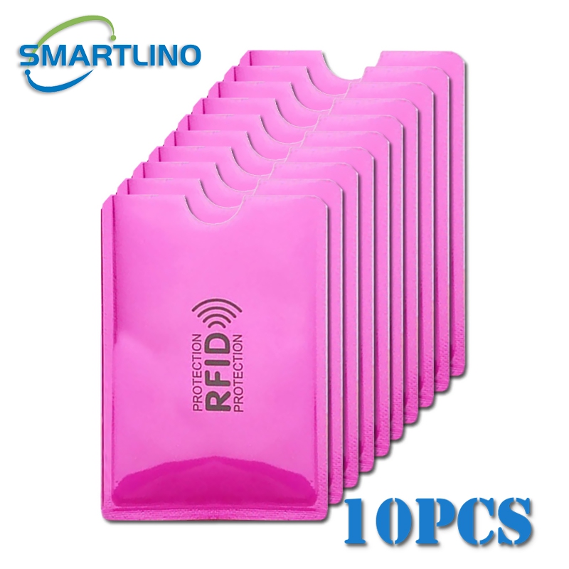 5/10/20 Stuks Anti Diefstal Bank Creditcard Protector Nfc Rfid Blokkeren Kaarthouder Portemonnee Cover aluminiumfolie Id Visitekaartje Case: Champagne
