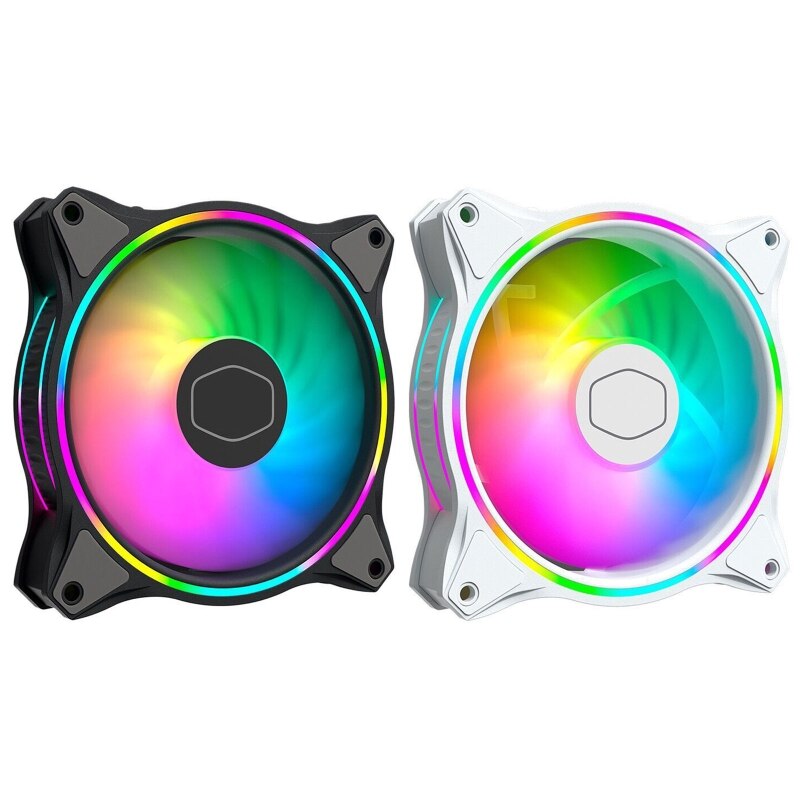 MF120 HALO Dual Ring Addressable RGB Fan for PC Computer Case Liquid Radiator Cooler Master MasterFan