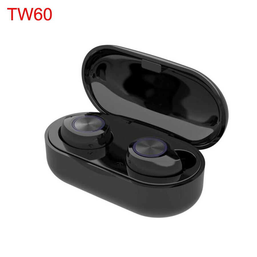 Macaron Tws 5.0 Bluetooth Draadloze Oortelefoon Touch Handsfree Stereo Draadloze Bluetooth Hoofdtelefoon Oordopjes Met Microfoon Opladen Doos: black