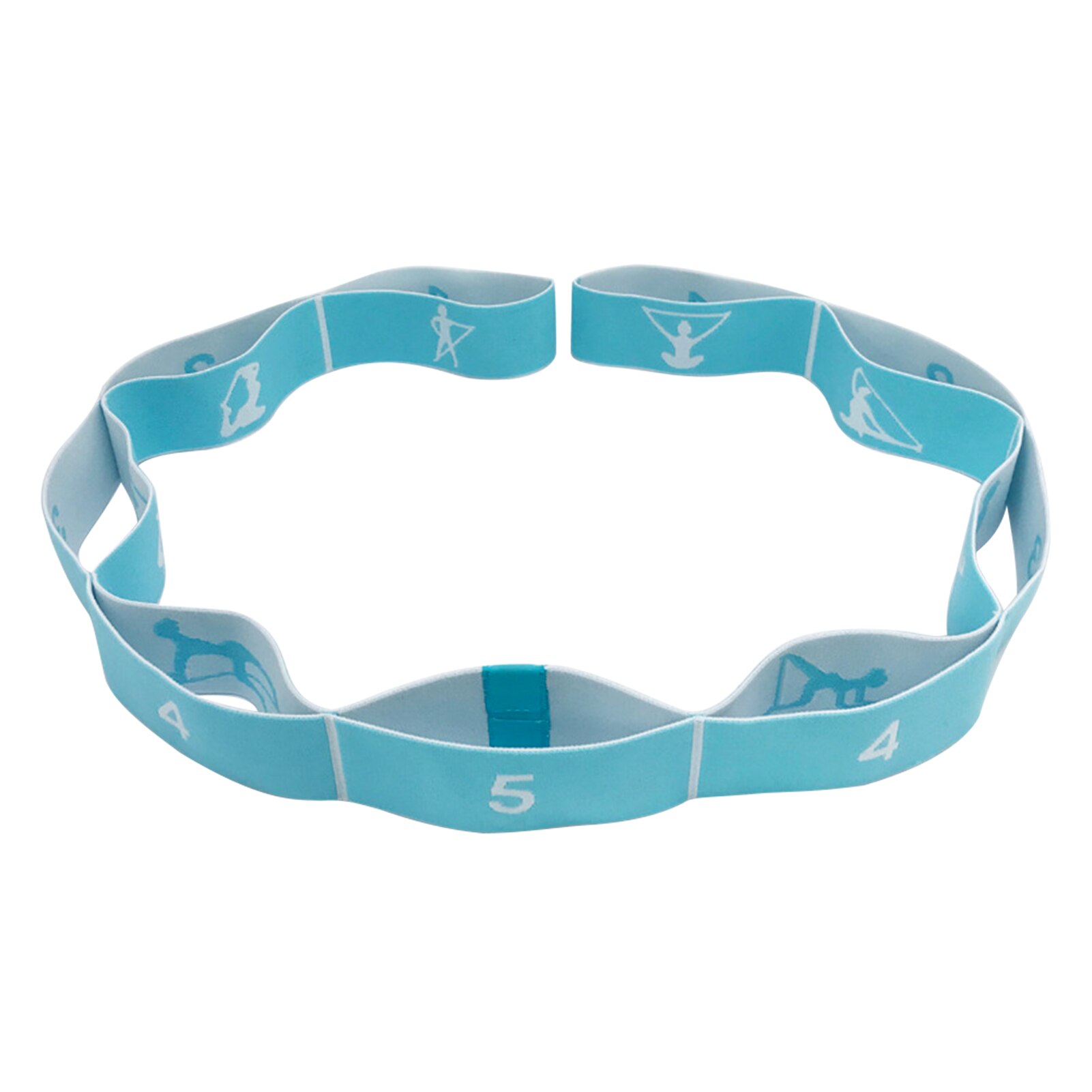 Gym Stretch Strap 9 Loops Dance Exercise Fitness Pull Latin Yoga Belt Portable Resistance Band Pilates Gymnastic Beginner: Green