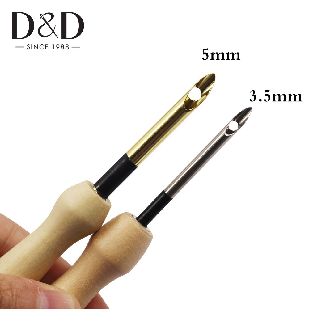 Punch Needle Embroidery Kits Wooden Yarn Punch Needles Crochet Knitting Embroidery Pen DIY Craft Stitching Applique Sewing Tools