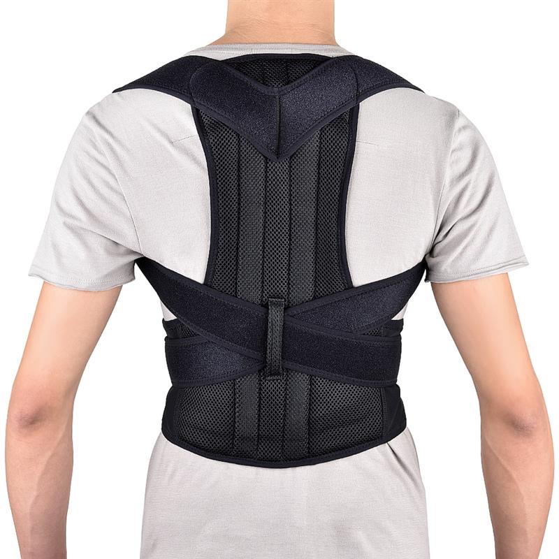 Lichtgewicht Back Brace Houding Corrector Volledige Back Ondersteuning Riemen Voor Opluchting Terug Schouder Lumbale Pijn Brace Wervelkolom Ondersteuning Riem