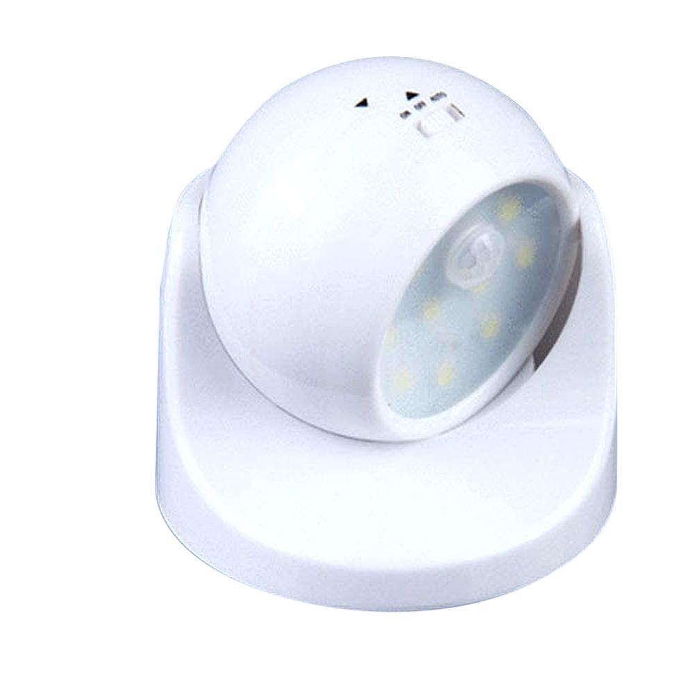 LED Motion Activated Light Sensor Battery Wireless Indoor Outdoor Porch Garden Wall Shed Lamp 360 Rotation Night Light