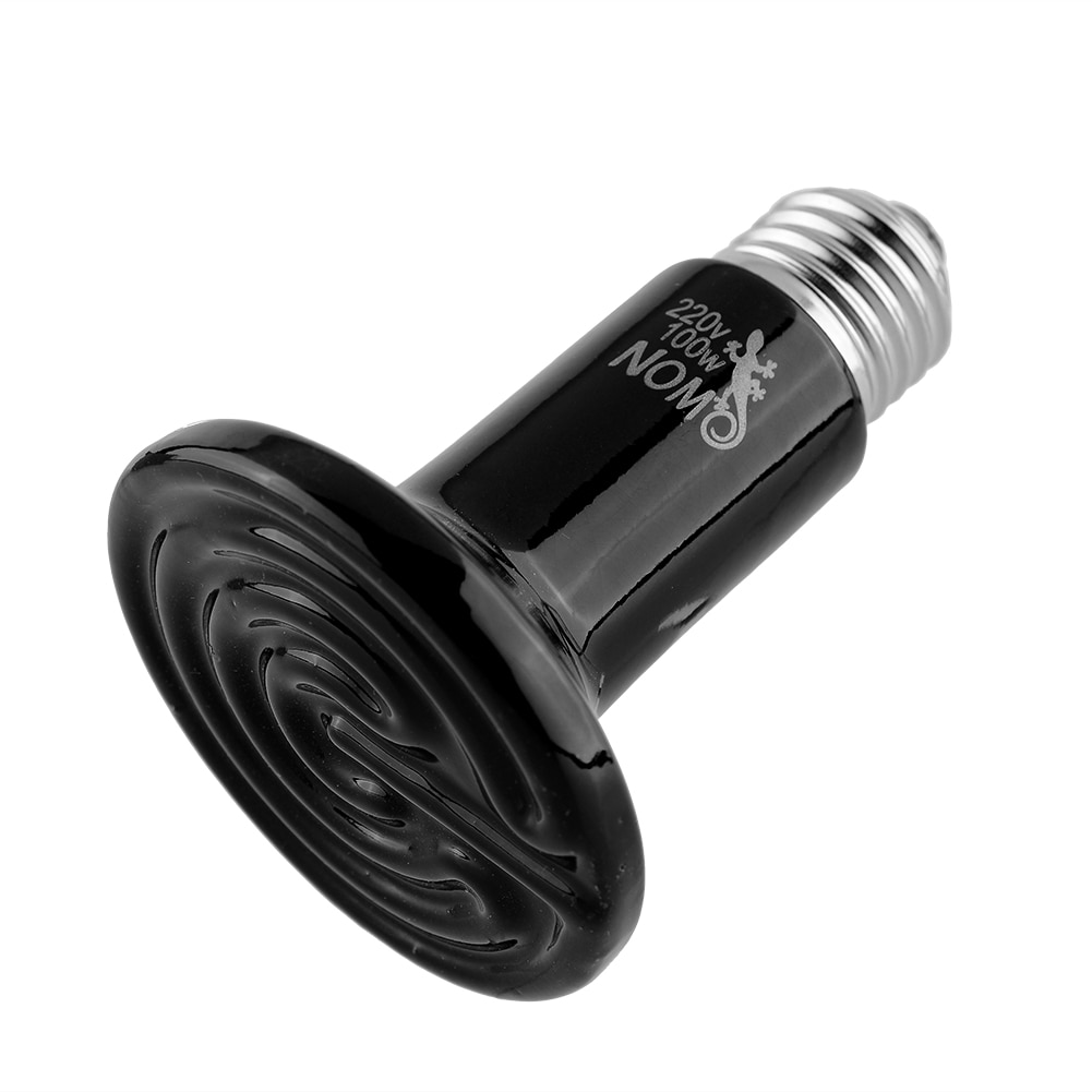 100W Infrared Ceramic Heat Emitter Lamp Bulb Light for Reptile Snake Pet Brooder