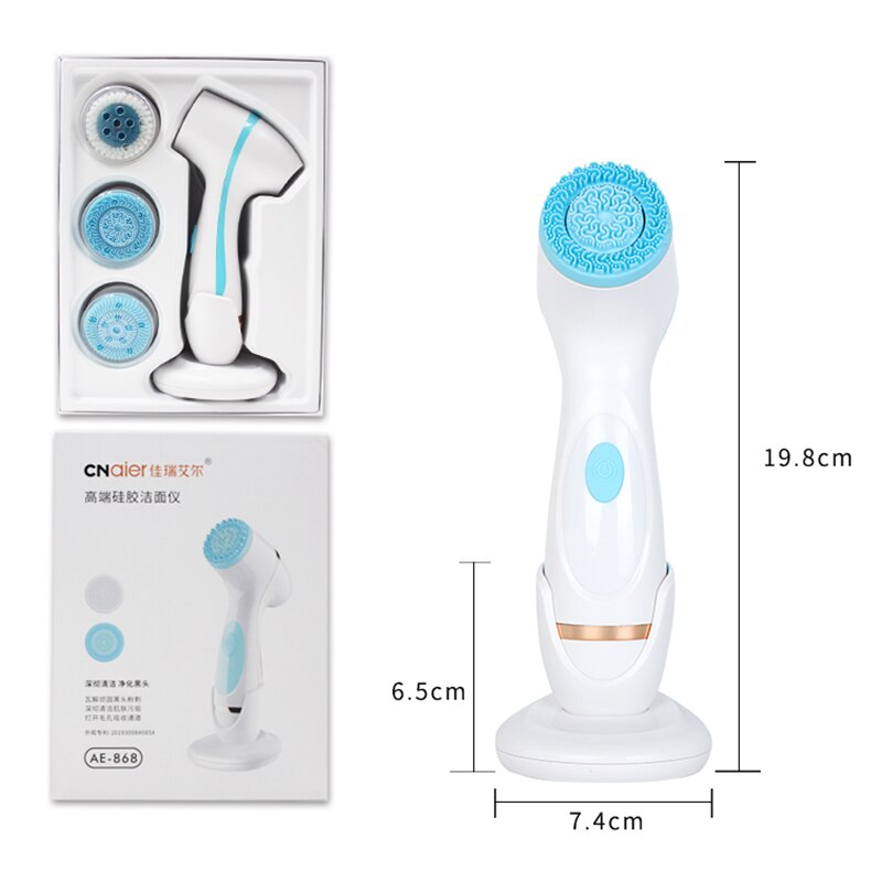 Sonic Nu-cepillo de limpieza Facial giratorio, sistema de Spa galvánico que puede limpiar y quitar espinillas