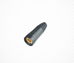 Electric Welding Machine Cable Quick Connector Butt Socket Accessory Pure Copper Welding Handle Wire Coupler Tool European Style: Greyish Brown