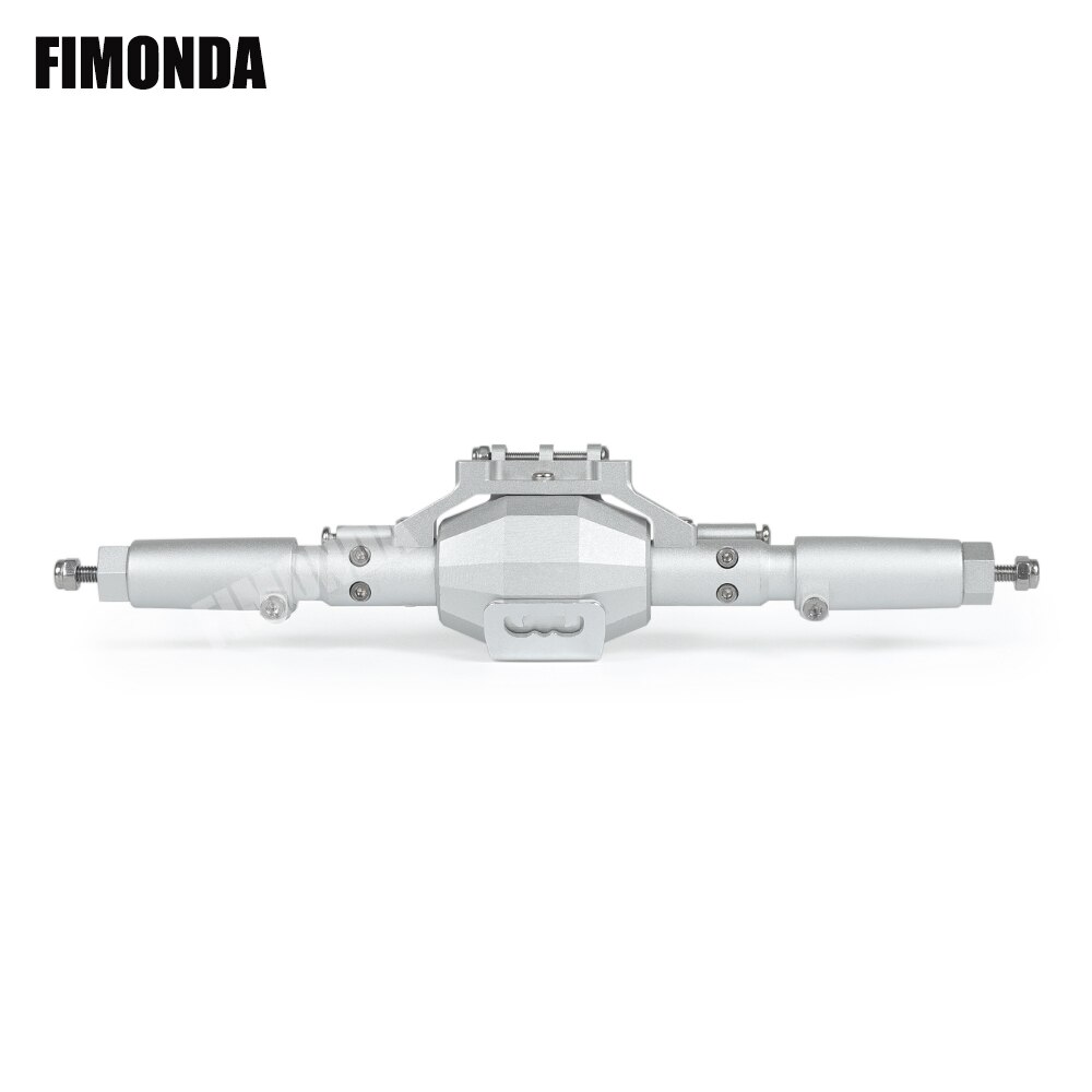 Fimonda Diamant-Vormige Aluminium Compleet Front & Achteras Voor 1/10 Rc Crawler Truck Axiale SCX10 Ii 90046 90047 Rgt 86100: Silver Rear Axle