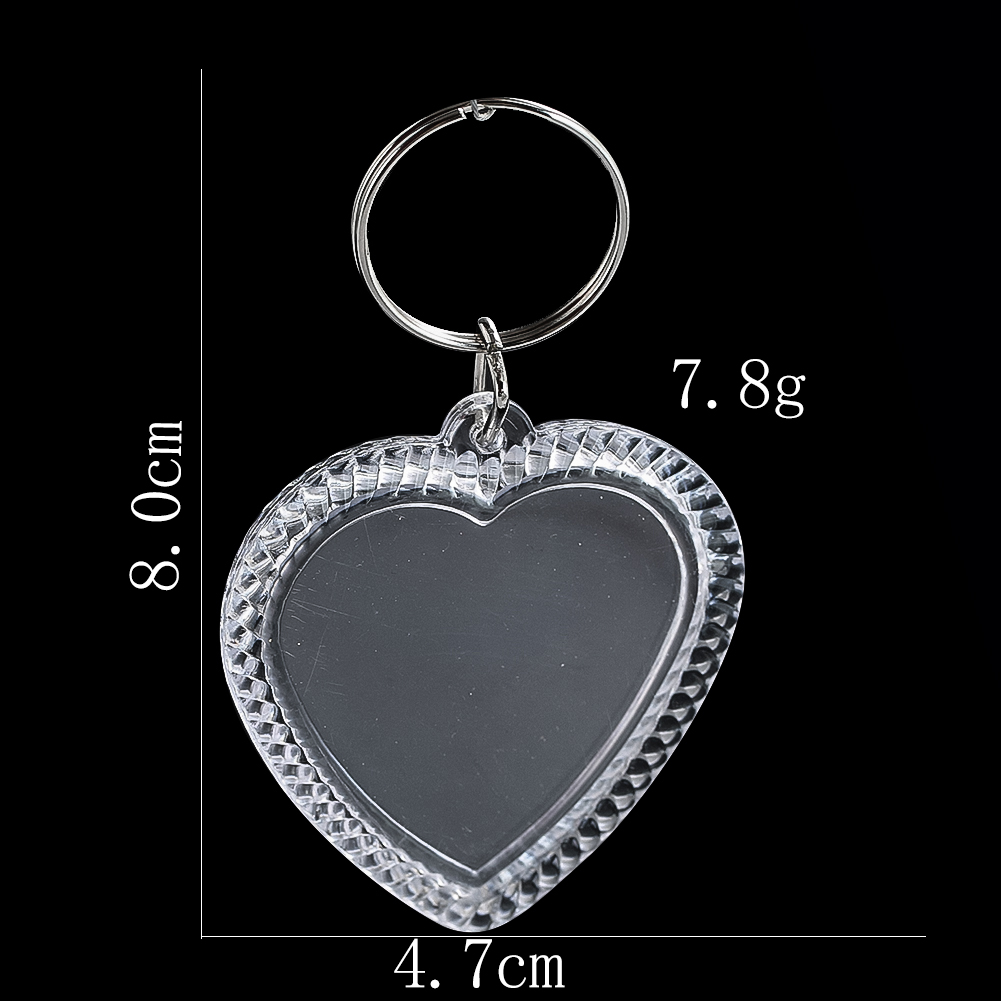 1pcs Rectangle Oval Transparent Keychain Blank Acrylic Insert Photo Keychain Frame Keyring Tassels Snap-In Custom Insert Photo: green