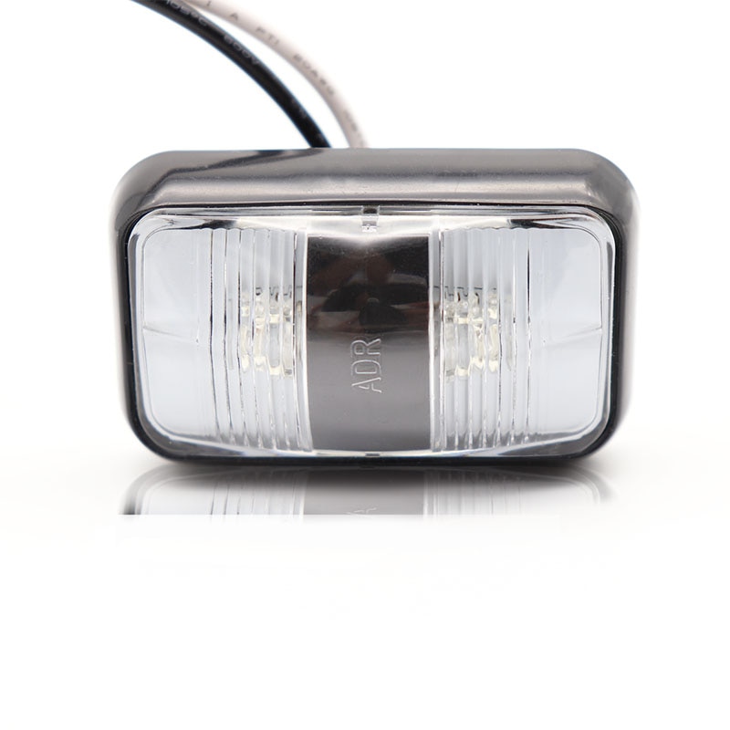 Waterproof Amber + Red LED 12V/24V 2LED Car Truck Lorry Side Marker Light Indicator Trailer Tail Rear Side clearance Lamp Light