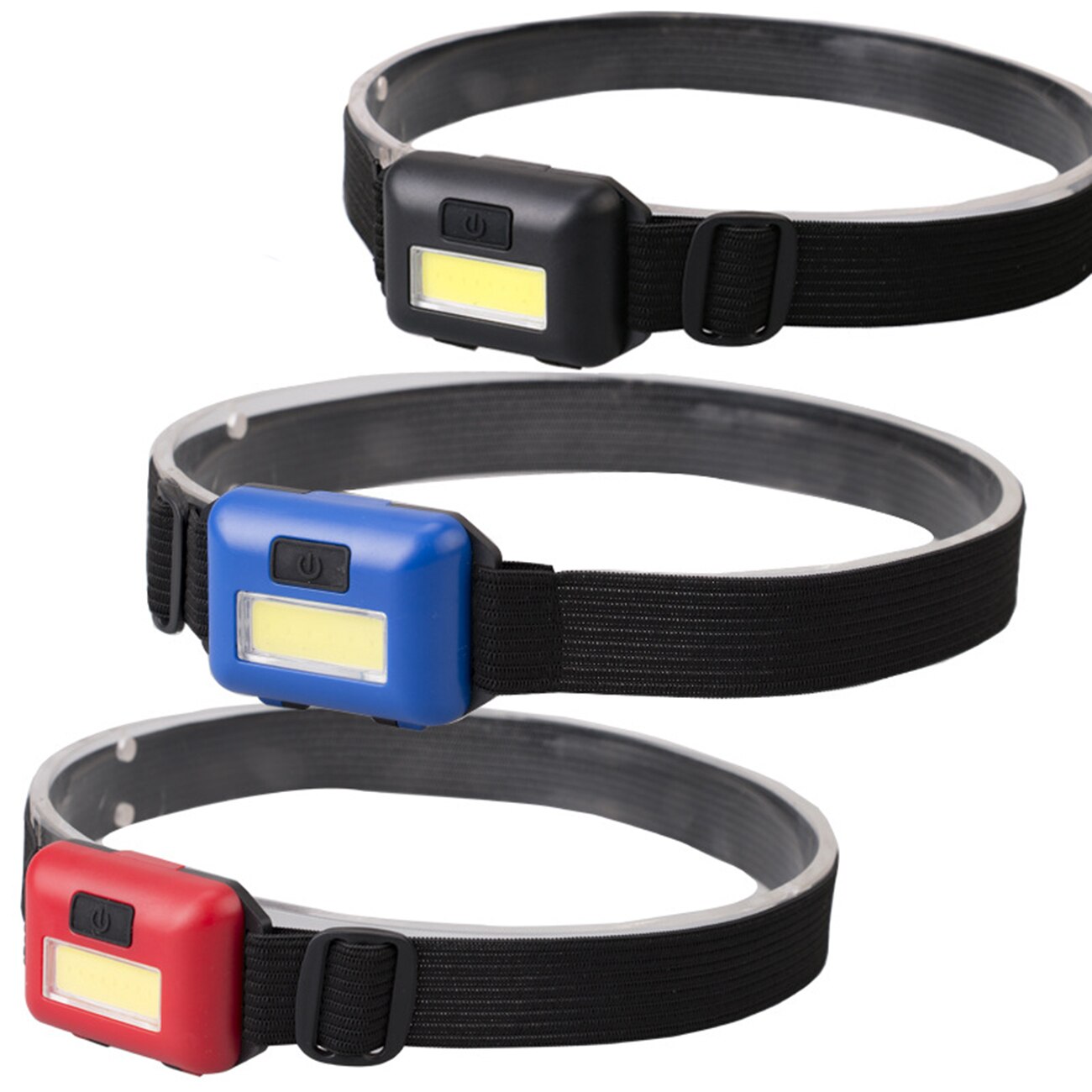 1Pc Mini Led Koplamp Zaklamp Cob Hoge Heldere Koplamp 3 Modes Verstelbare Waterdicht Lichtgewicht Outdoor Light Night Fietsen