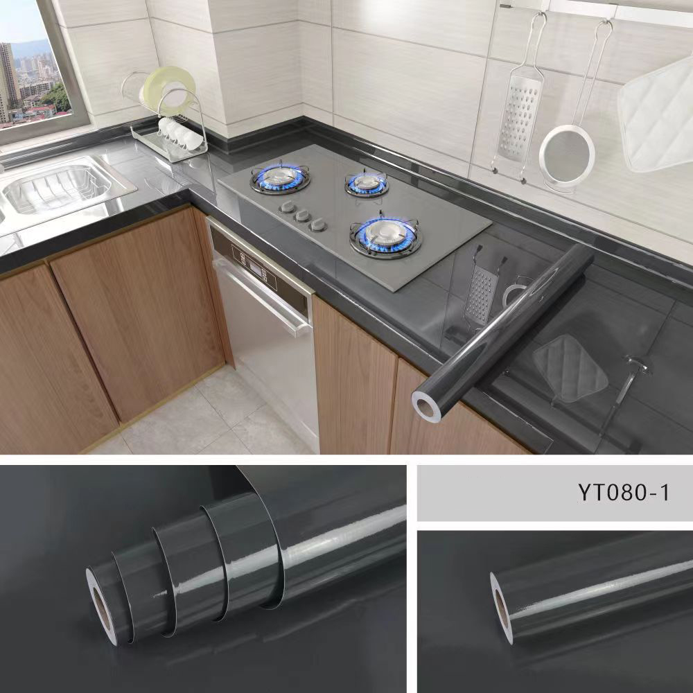 40cm kitchen self-adhesive wallpaper cabinet countertop contact paper PVC waterproof and oil-proof wallpaper wall sticker