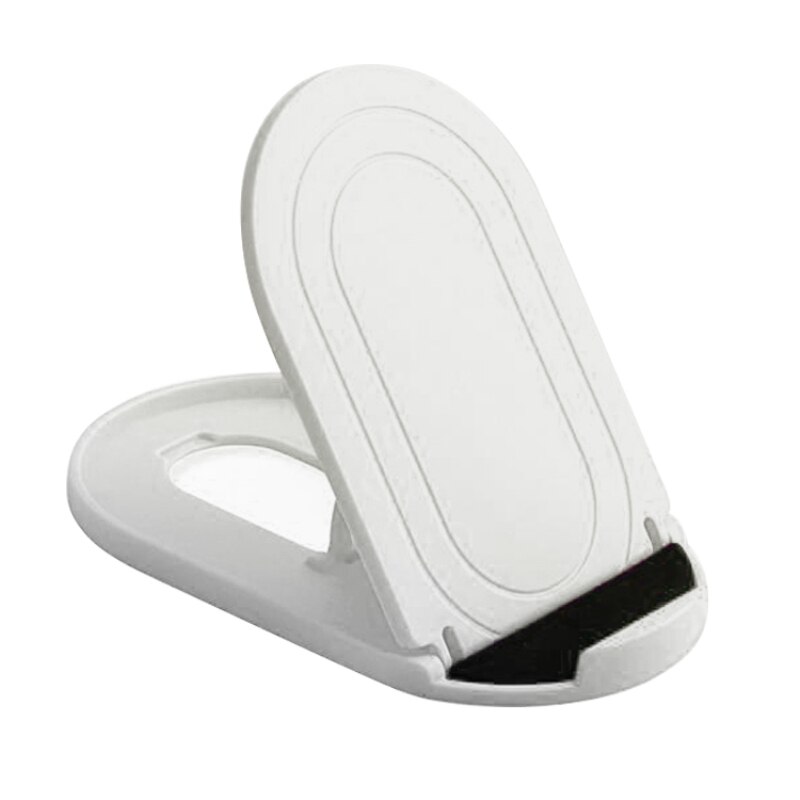 Mini soporte portátil para teléfono, base de escritorio universal de 4 grados ajustable para teléfono móvil iPhone y Android: A-White