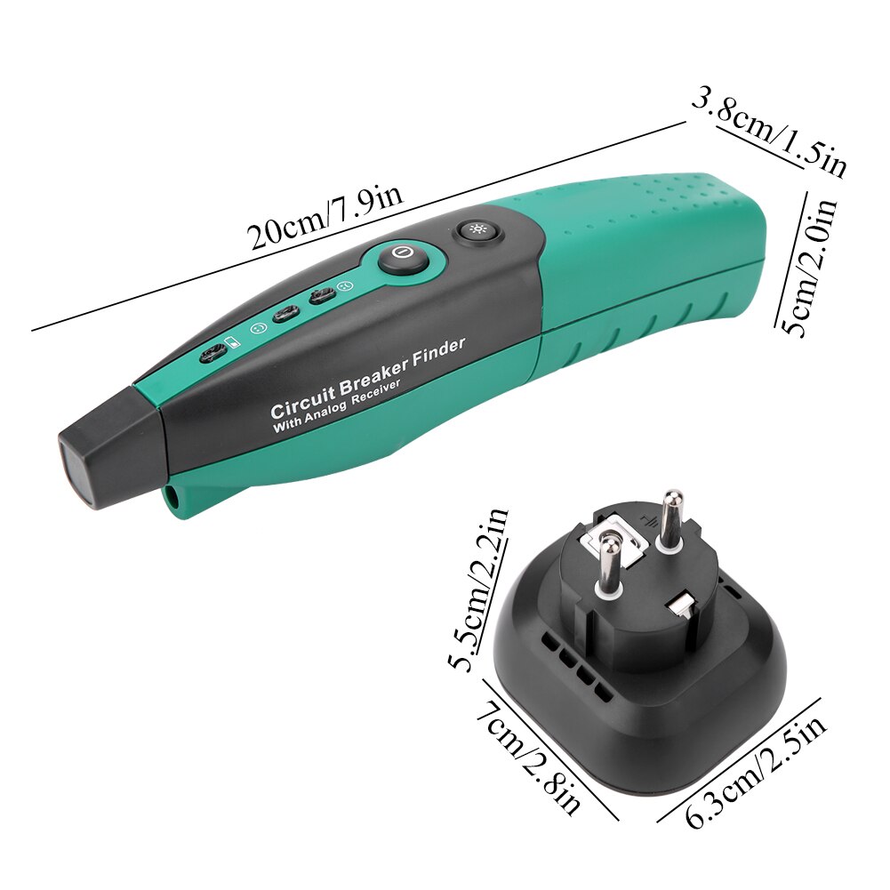 MASTECH-disyuntor automático MS5902, buscador de fusibles, enchufe de EE. UU./UE, probador de enchufe de 220V, enchufe de la UE