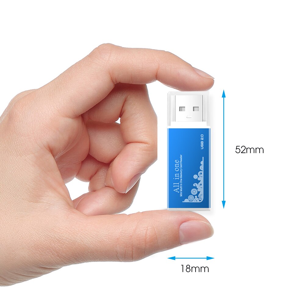 All In 1 MINI USB 2.0 OTG Multi Micro SD/SDXC TF Card Reader Adapter for PC Laptop Computer