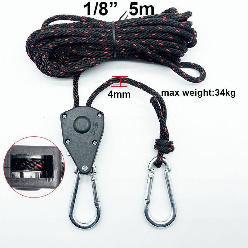 4/6/10mm Zelt Einstellbare Seil Verschluss Feste Schnalle Riemenscheibe Schlüssel Ratsche KleiderbüGel Lichter Heben Camping Markise Wind Seil: Orange