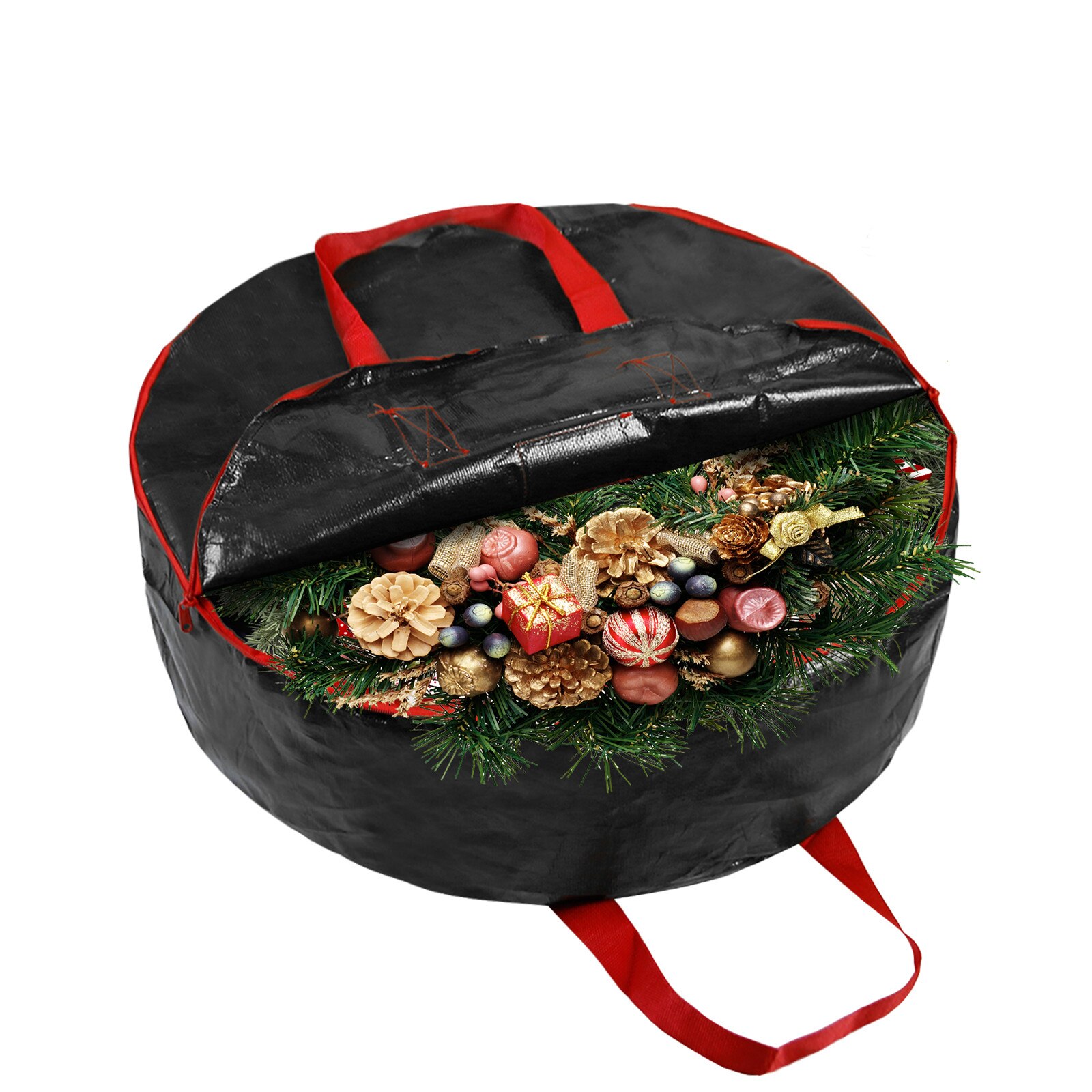 Christmas Wreath Portable Large-capacity Storage Bag Dust-proof Storage Bag Waterproof and Insect-proof Plastic Bag