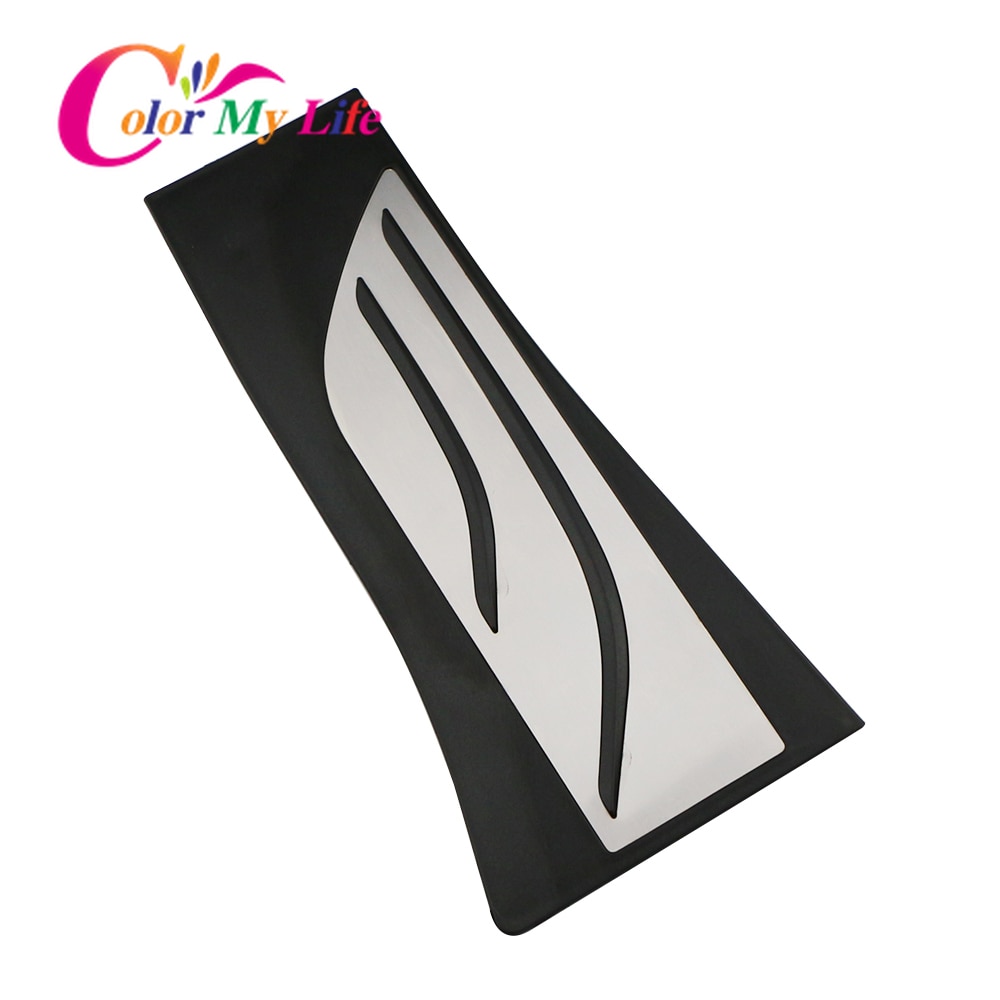 Kit de pedales de coche para BMW X5 X6 F15 F16 E70 E71 E72 - AT, acelerador, freno de Gas, reposapiés, cubierta de Pedal LHD de acero inoxidable: 1Pc Rest