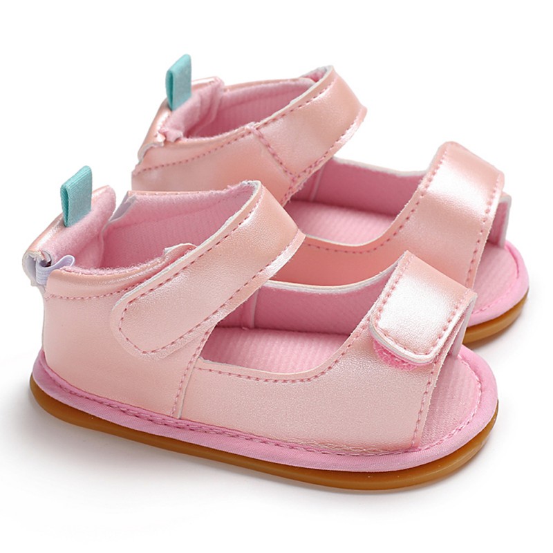 Summer Infant Baby Sandals Rubber Casual Sandals Breathable Baby Shoes Baby Girl Shoes: Pink / 7-12 Months