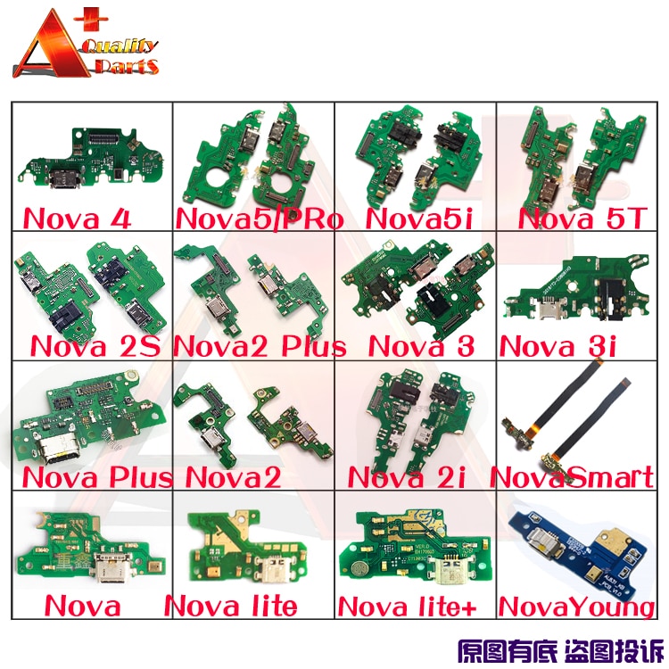 Ladeportstik flex calbe med mikrofonmikrofon til huawei nova 5t smart young lite  + 2 2i lite 2s 3 3i 4 5 5i pro
