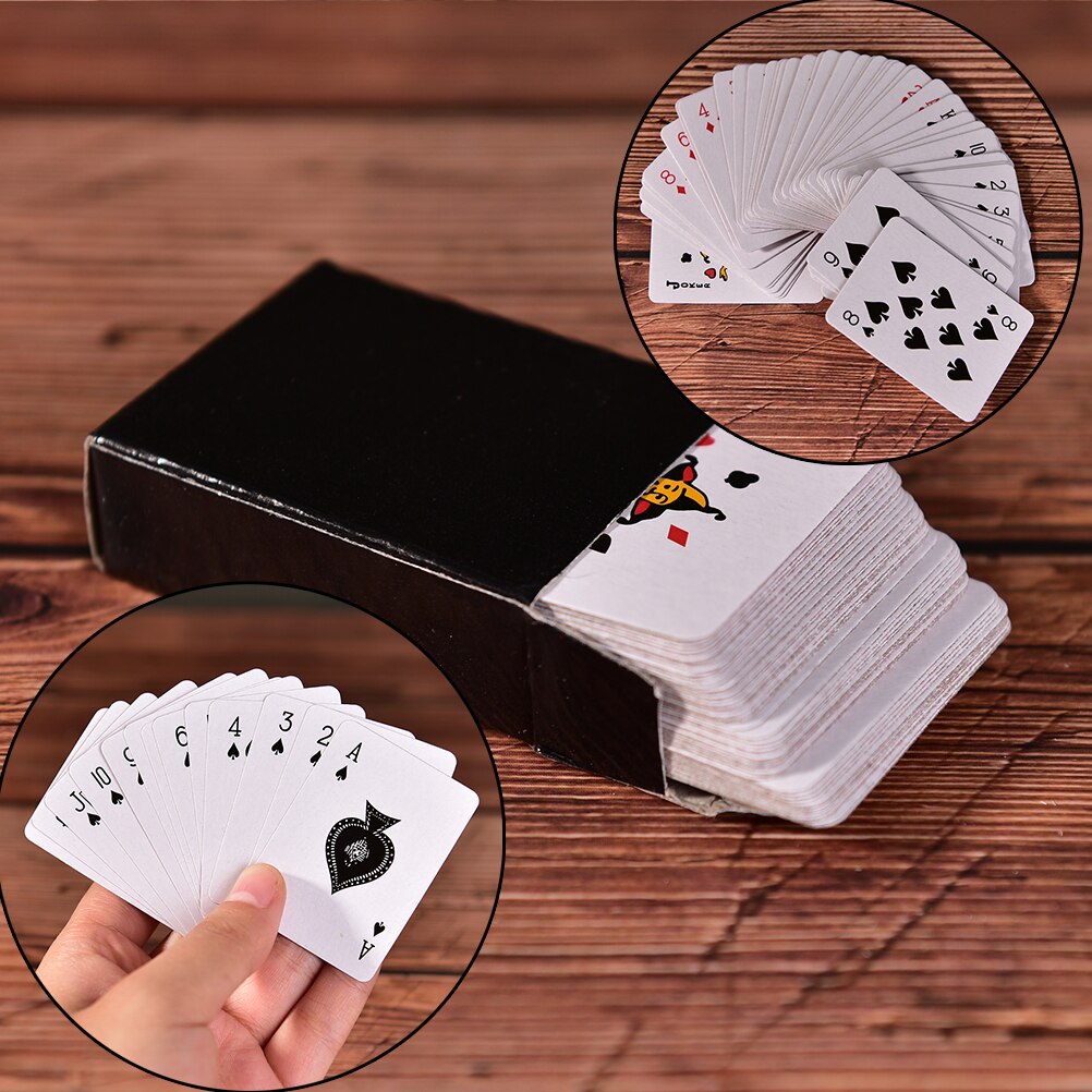 Kreative Standard Spielkarten Poker Wasserdicht Spielkarten Kunststoff Karten Sammlung Schwarz Diamant Poker Karten