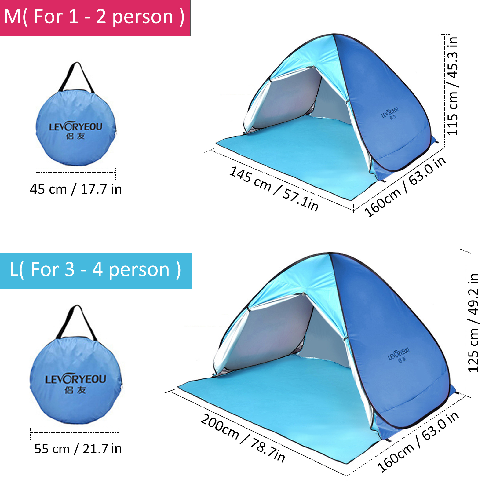 Outdoor Camping Tent Pop-Up Fun-Play Tent Automatische Instant Tent Uv-bescherming Tent Zonnescherm Luifel Voor camping Strand Achtertuin