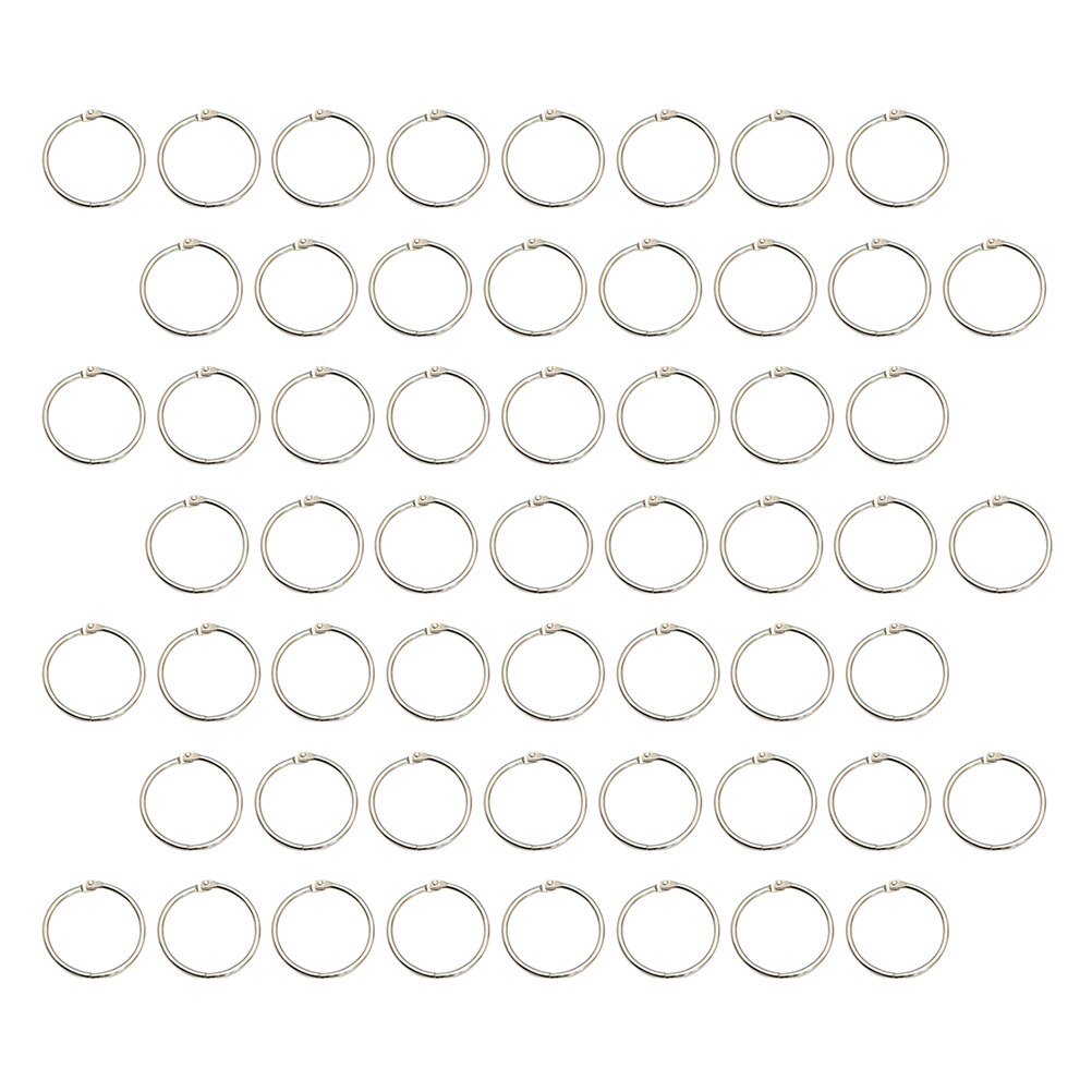 100Pcs Loose Leaf Ring Flexibele Boek Ringen Bindmiddel Ringen Voor Diy Notebook Clip Ringband Ringen