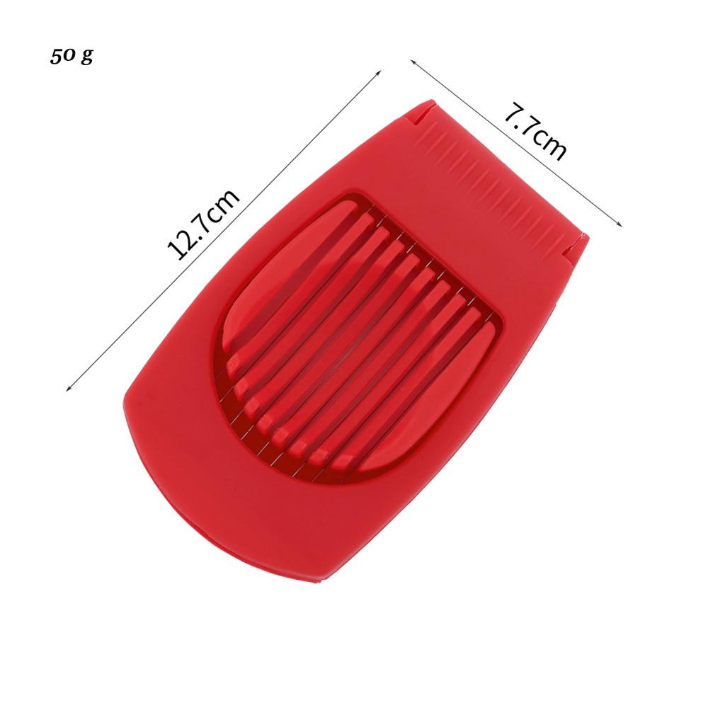 Edelstahl Kartoffel Schneidemaschine Tomaten Cutter Werkzeug Shreadders Zitrone Schneiden Halfter Banane Cutter Kochen Werkzeuge Küche Zubehör: rot