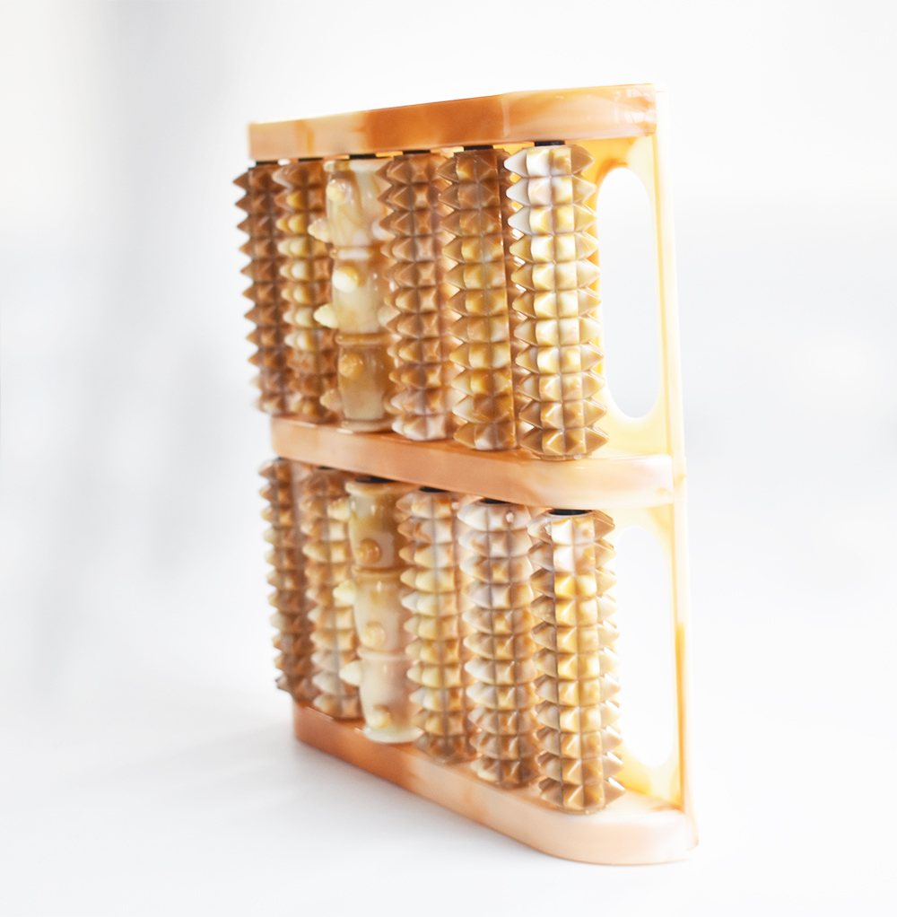 EEN voet massager Roller voet massage acupunctuurpunten te wrijven rij De voeten meridianen pedicure voetmassage H0063