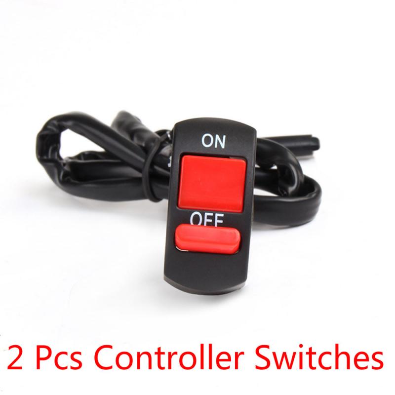 Motocicleta interruptores bala conector interruptores del manillar en/botón conector de interruptor de botón de empuje Accesorios Moto ZXPY1: 2 Pcs Switch