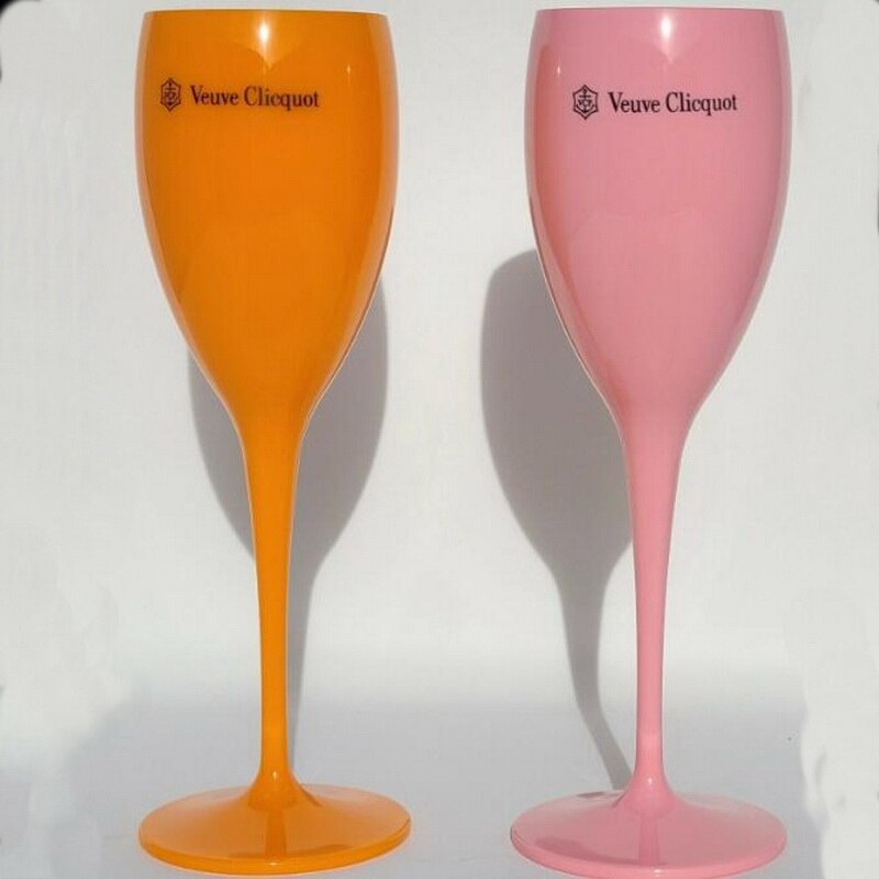 pink+orange Plastic Wine Glasses Ps Acrylic Pc Plastic Glasses Champagne Party Glass wine glasses