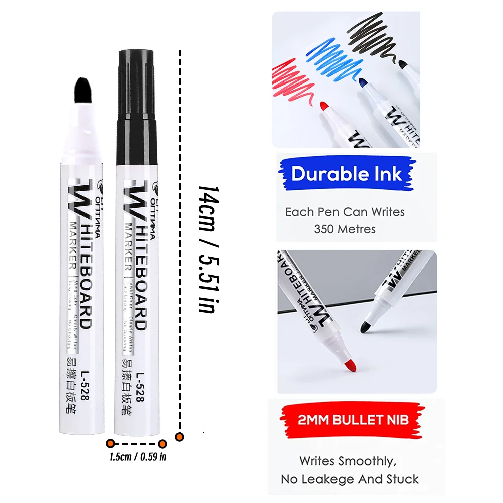 1/20 Stuks Uitwisbare Whiteboard Marker Pen Schoolbord Marker Onderwijs Krijt Voor Glas Keramiek Kantoor School Art Marker briefpapier