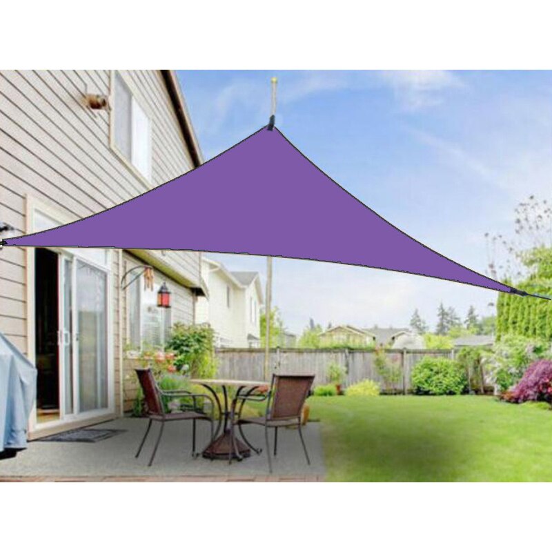 Uv beskyttelse baldakin udendørs skygge trekantet regntæt soltæt fortelt 20 x 20 x 20ft haveartikler til terrasse, børn sandkasse ww