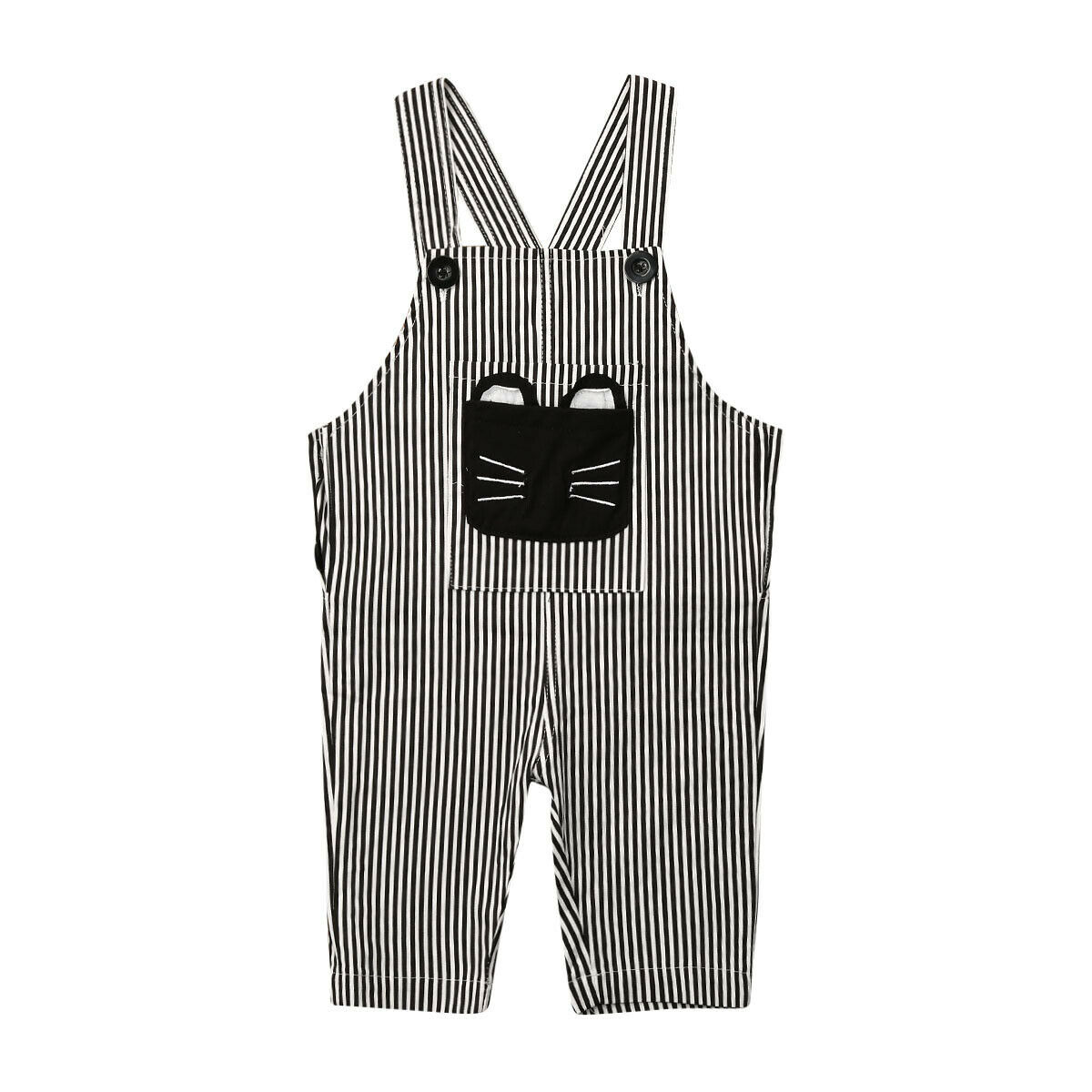 Uk Peuter Kids Baby Jongens Meisjes Broek Overalls Broek Jarretel Jumpers Jumpsuits 0-3T: Donkergrijs / 9m
